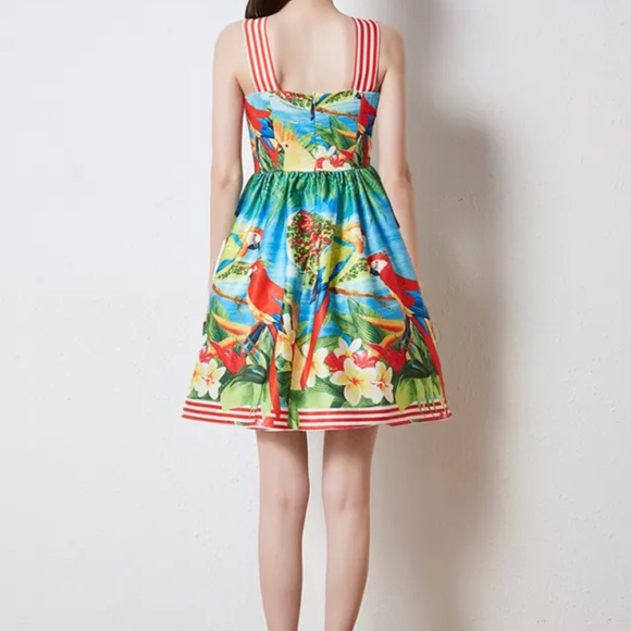 DRESS INSPIRED BY DOLCE GABBANA SUNDRESS SIZE M or 8 or 44 - Picture 5 of 6